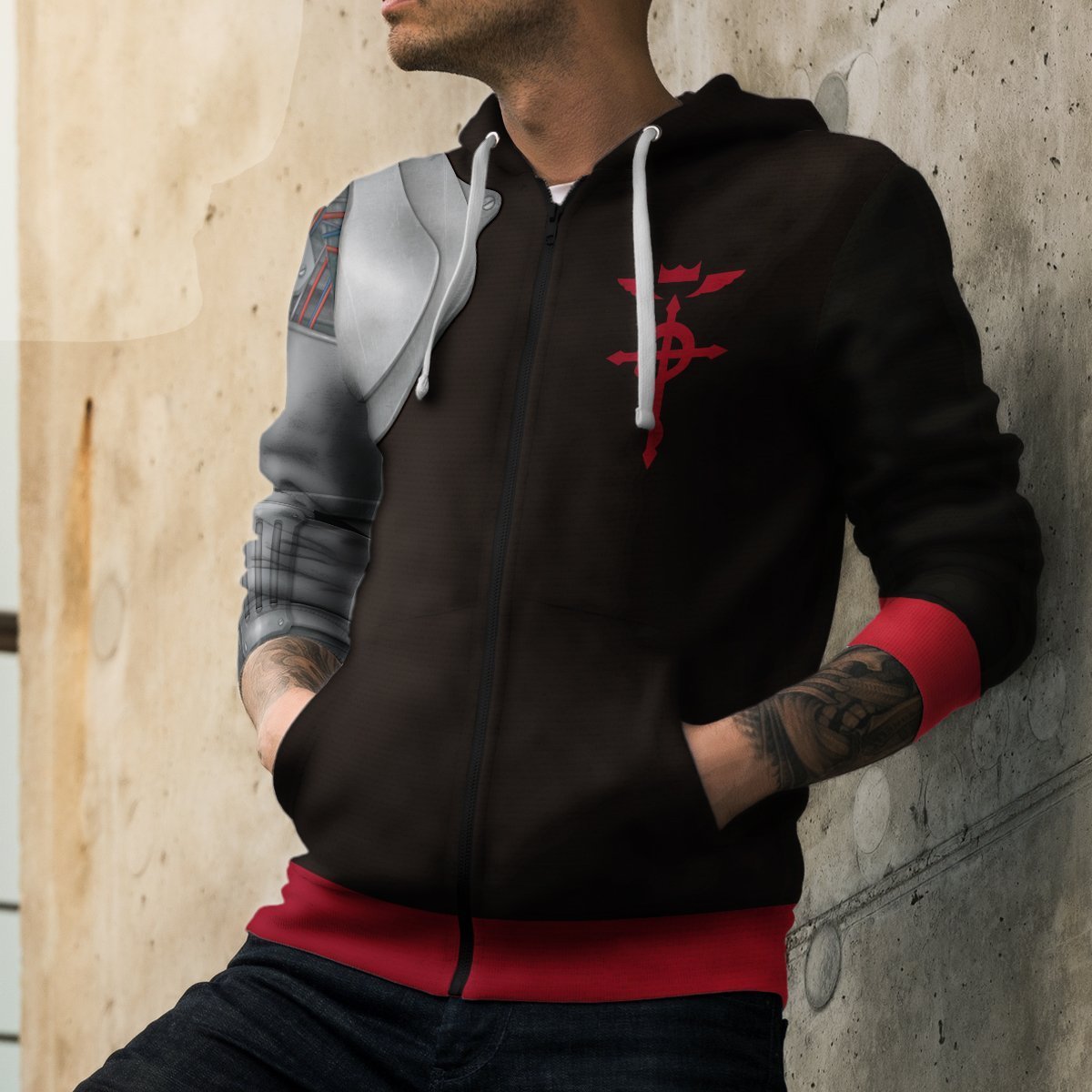 edward-elric-unisex-zipped-hoodie-221815 edward elric unisex zipped hoodie 221815 - Gear Anime