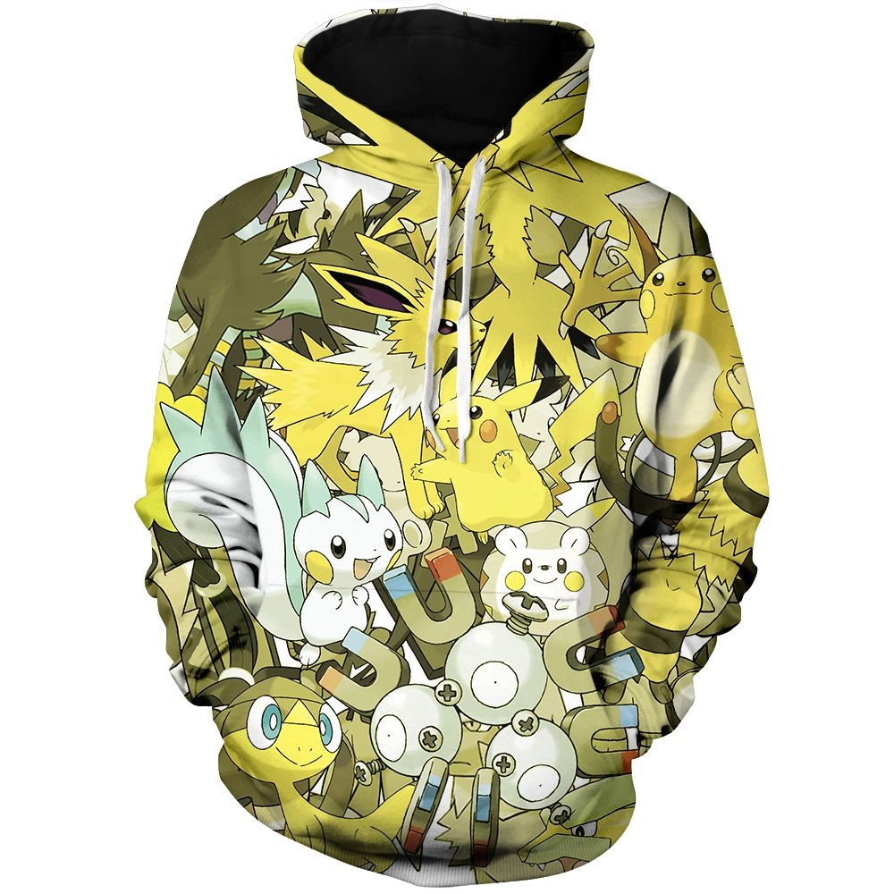 Pokemon Hoodies - Electricity Unisex Pullover Hoodie FH0709 11 - Gear Anime electricity unisex pullover hoodie 482923 - Gear Anime