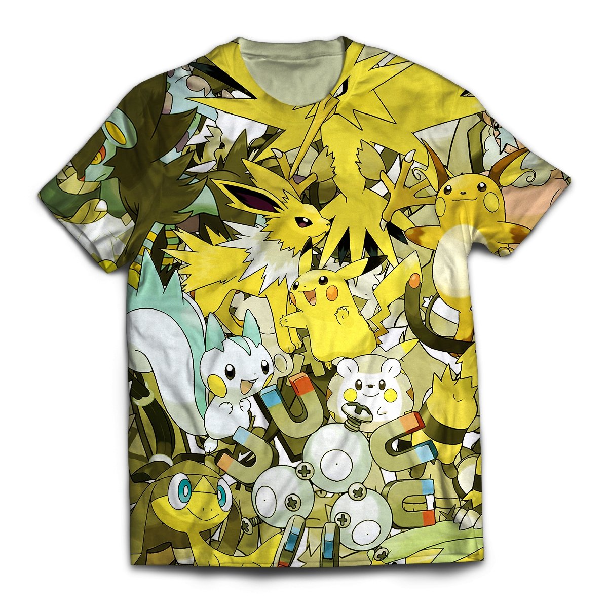 Pokemon T-shirts - Electricity Unisex T-Shirt FH0709 8 - Gear Anime electricity unisex t shirt 398007 - Gear Anime