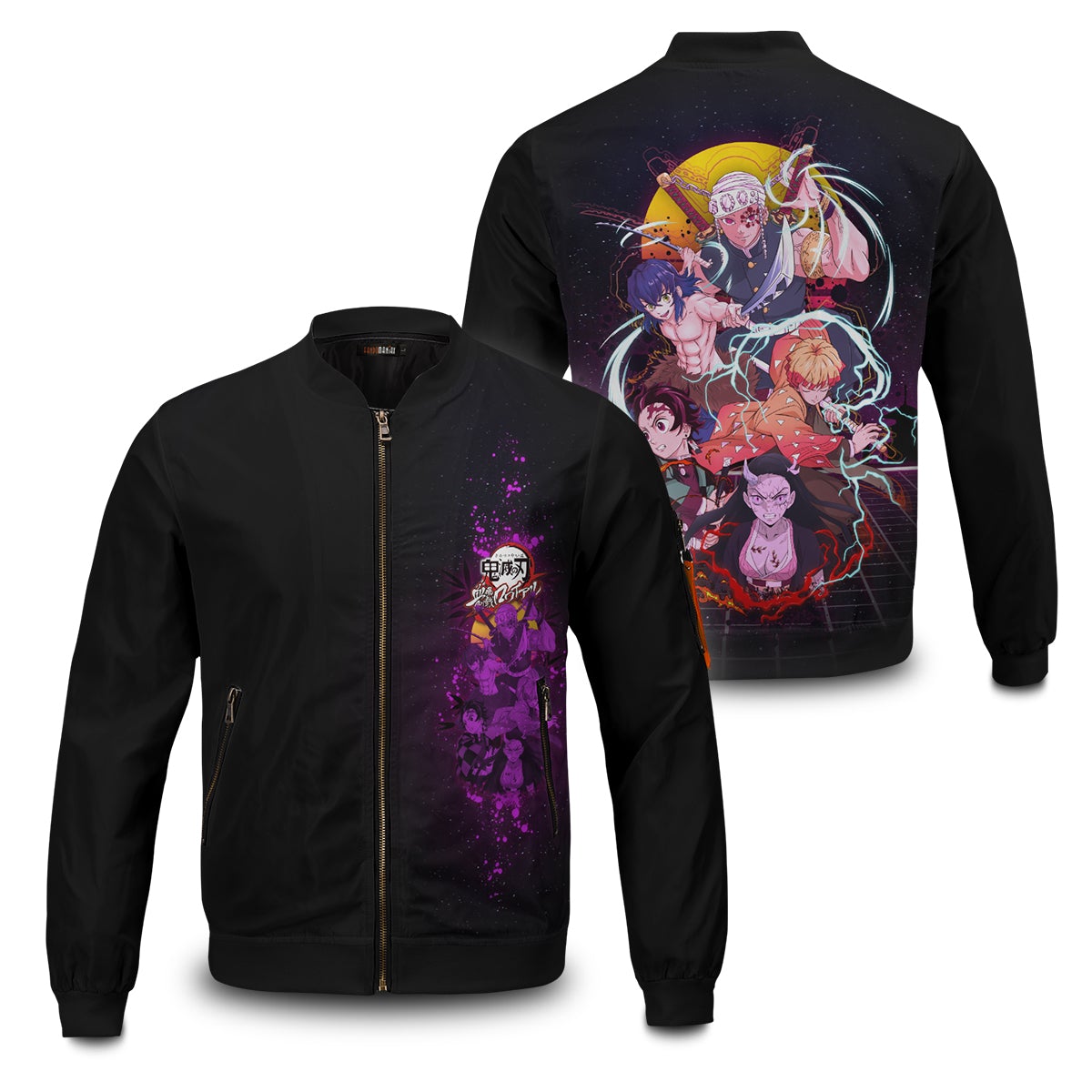 Demon Slayer Jackets - Entertainment District Squad Bomber Jacket FH0709 7 - Gear Anime entertainment district squad bomber jacket 935623 - Gear Anime