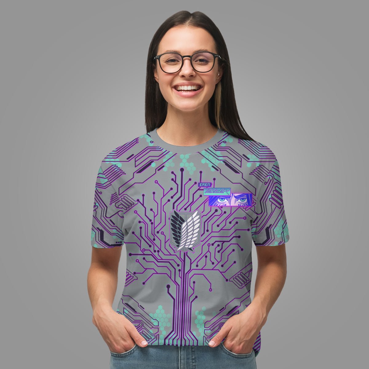 eren-cyber-unisex-t-shirt-345414 eren cyber unisex t shirt 345414 - Gear Anime