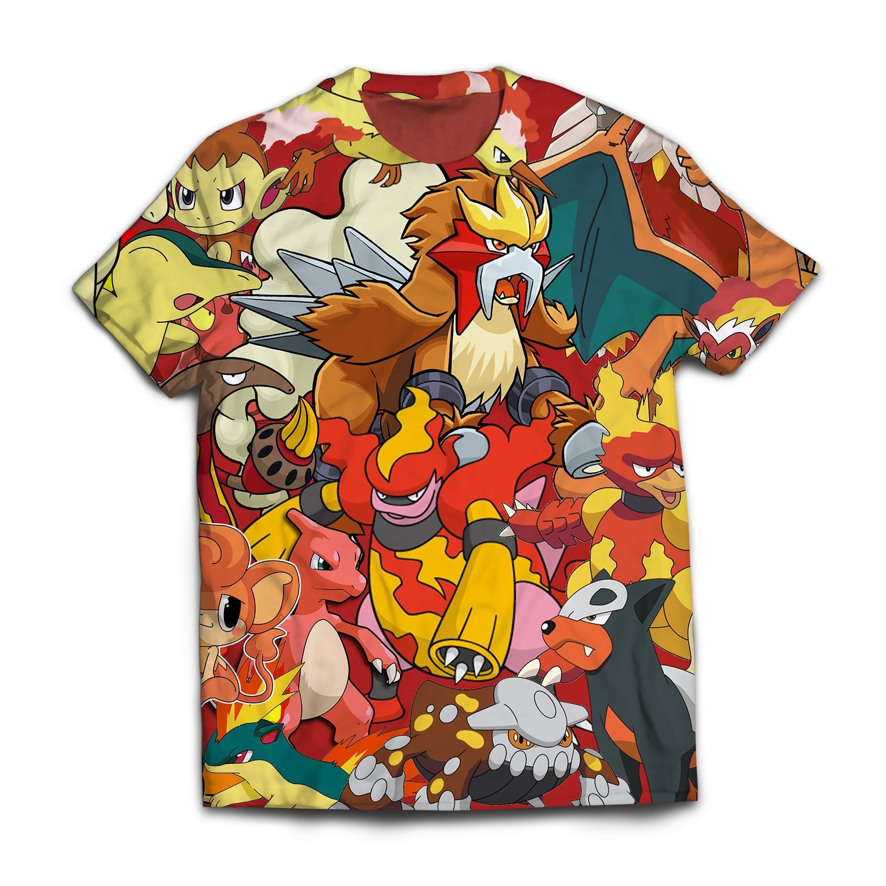 Pokemon T-shirts - Fire Unisex T-Shirt FH0709 5 - Gear Anime fire unisex t shirt 285294 - Gear Anime