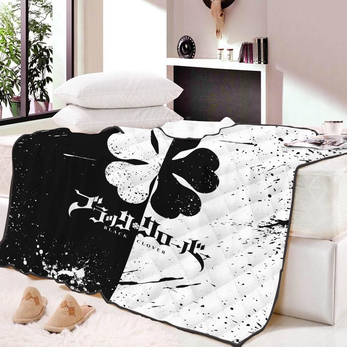 five-leaf-clover-quilt-blanket-815655 five leaf clover quilt blanket 815655 - Gear Anime