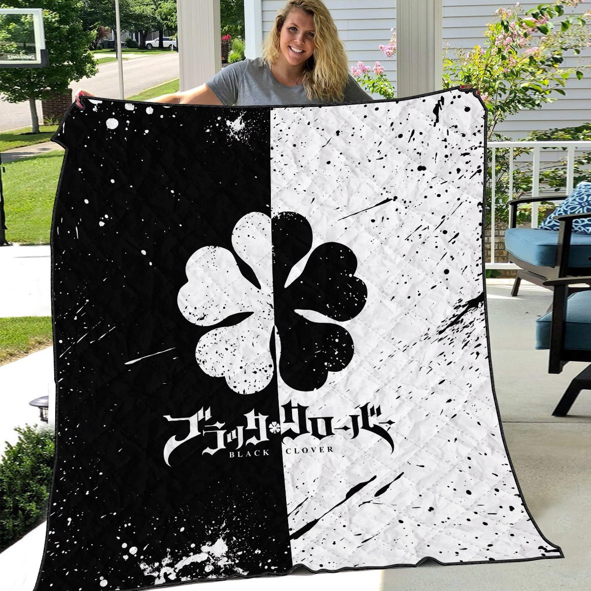 five-leaf-clover-quilt-blanket-974884 five leaf clover quilt blanket 974884 - Gear Anime