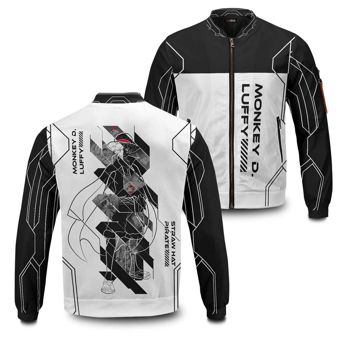 One Piece Jackets - Fragment Luffy Bomber Jacket FH0709 6 - Gear Anime fragment luffy bomber jacket 943713 - Gear Anime