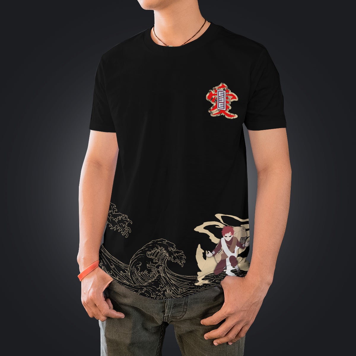 gaara-spirit-unisex-t-shirt-646731 gaara spirit unisex t shirt 646731 - Gear Anime