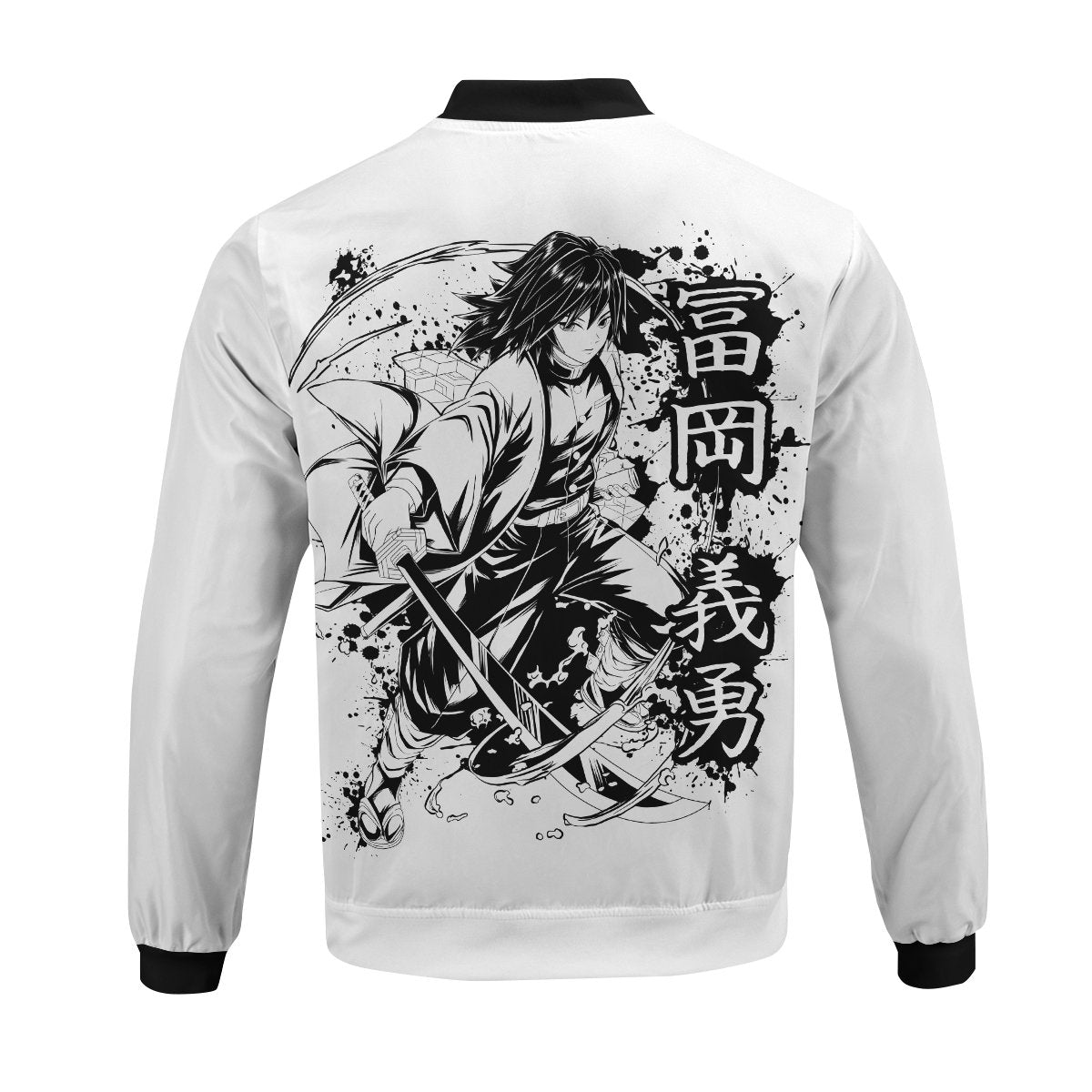 giyu-bw-bomber-jacket-131924 giyu bw bomber jacket 131924 - Gear Anime