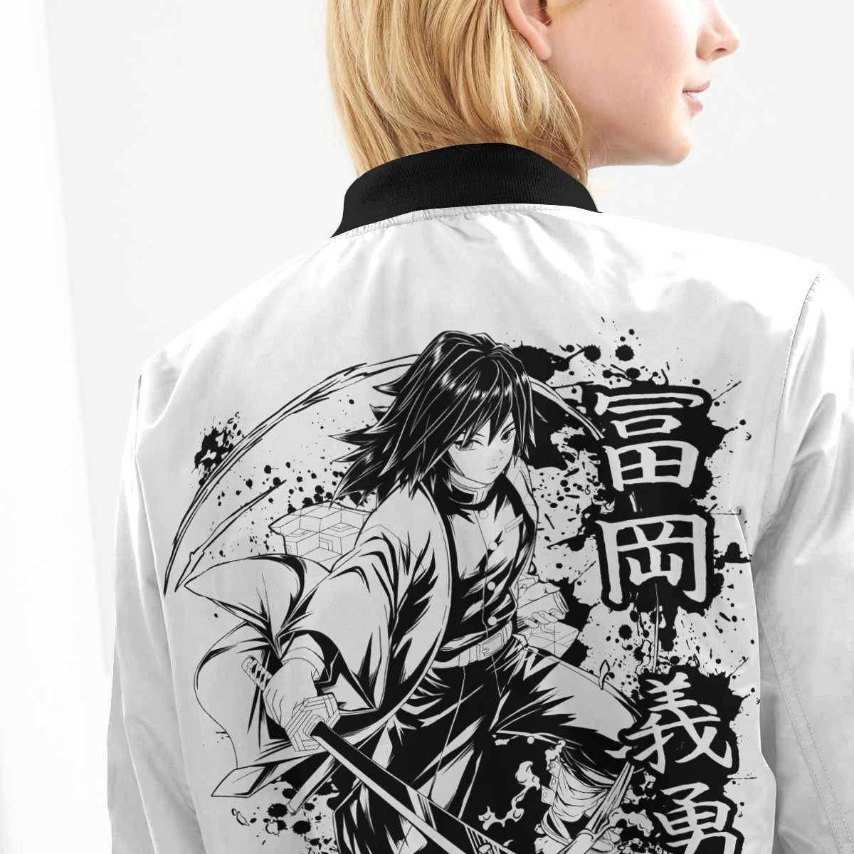 giyu-bw-bomber-jacket-262857 giyu bw bomber jacket 262857 - Gear Anime