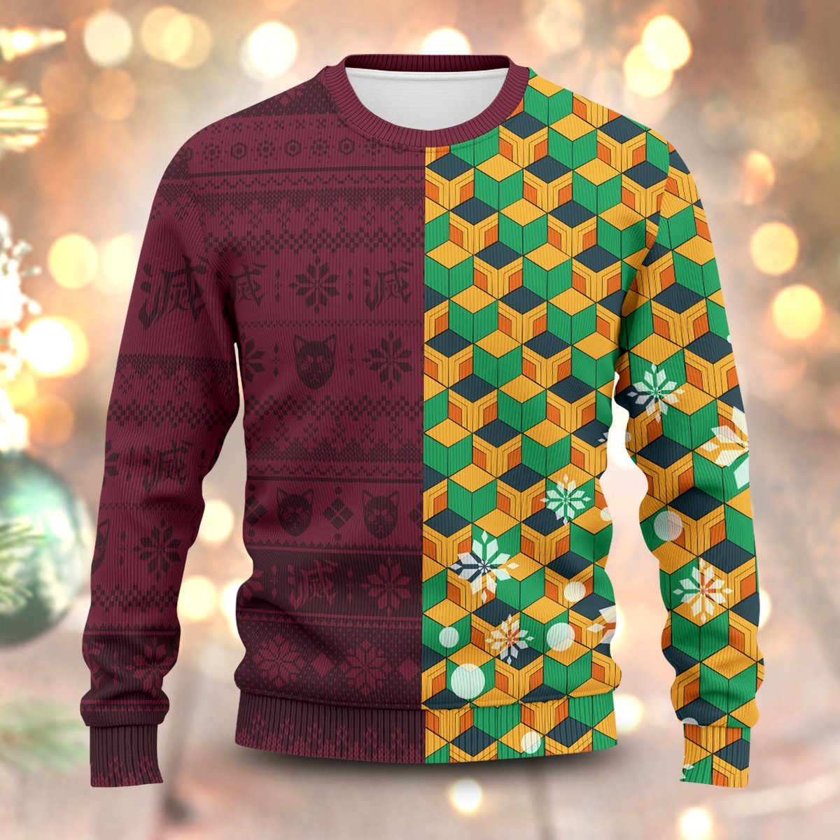 giyu christmas unisex wool sweater 213692 - Gear Anime