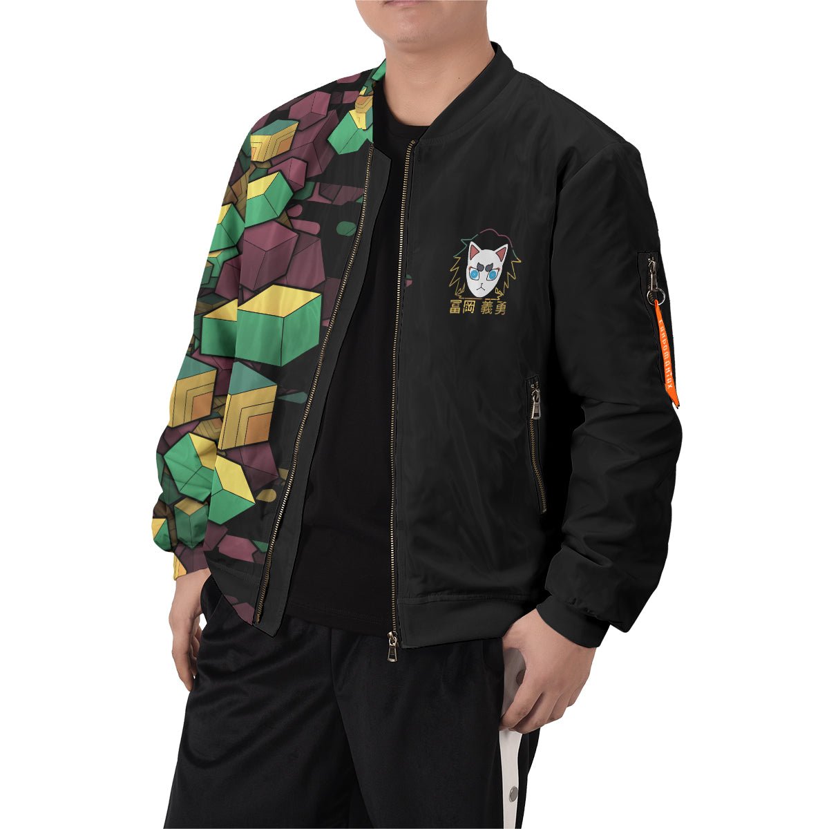 giyu-cube-bomber-jacket-205423 giyu cube bomber jacket 205423 - Gear Anime