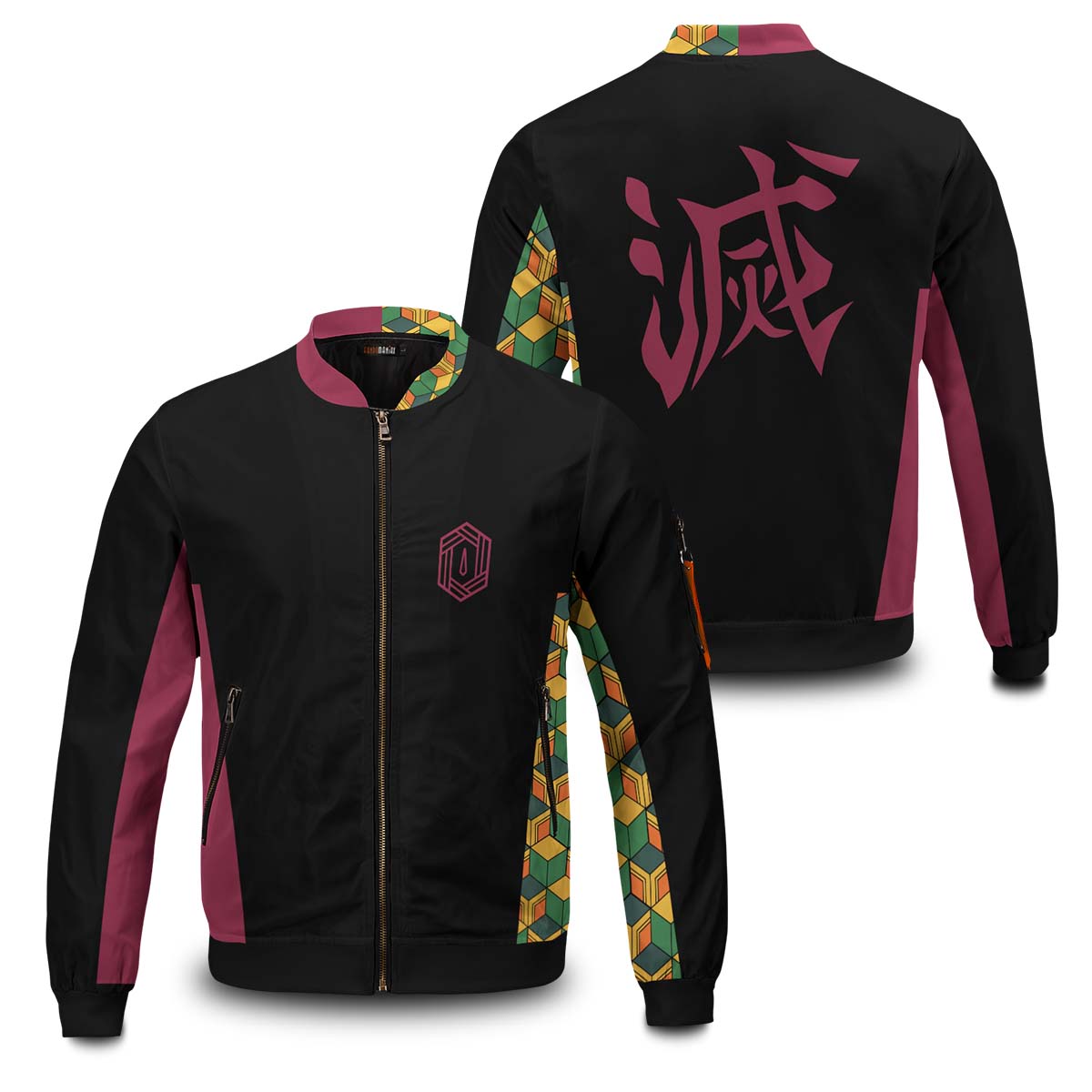 Demon Slayer Jackets - Giyu Fashion v2 Bomber Jacket FH0709 13 - Gear Anime giyu fashion v2 bomber jacket 335672 - Gear Anime
