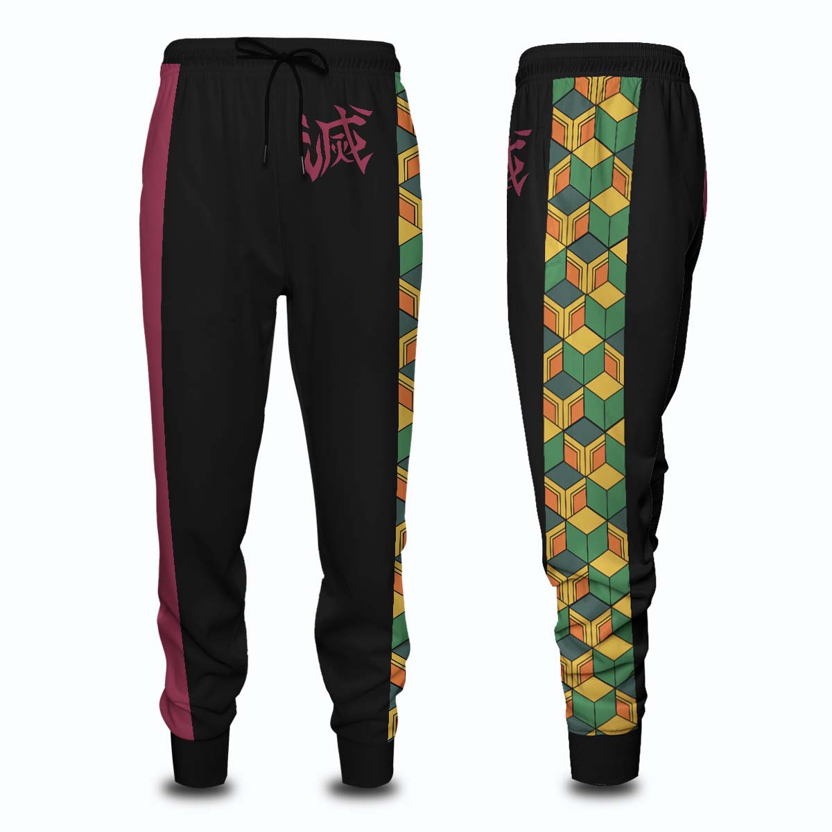 Demon Slayer Joggers - Giyu Fashion v2 Jogger Pants FH0709 10 - Gear Anime giyu fashion v2 jogger pants 739872 - Gear Anime