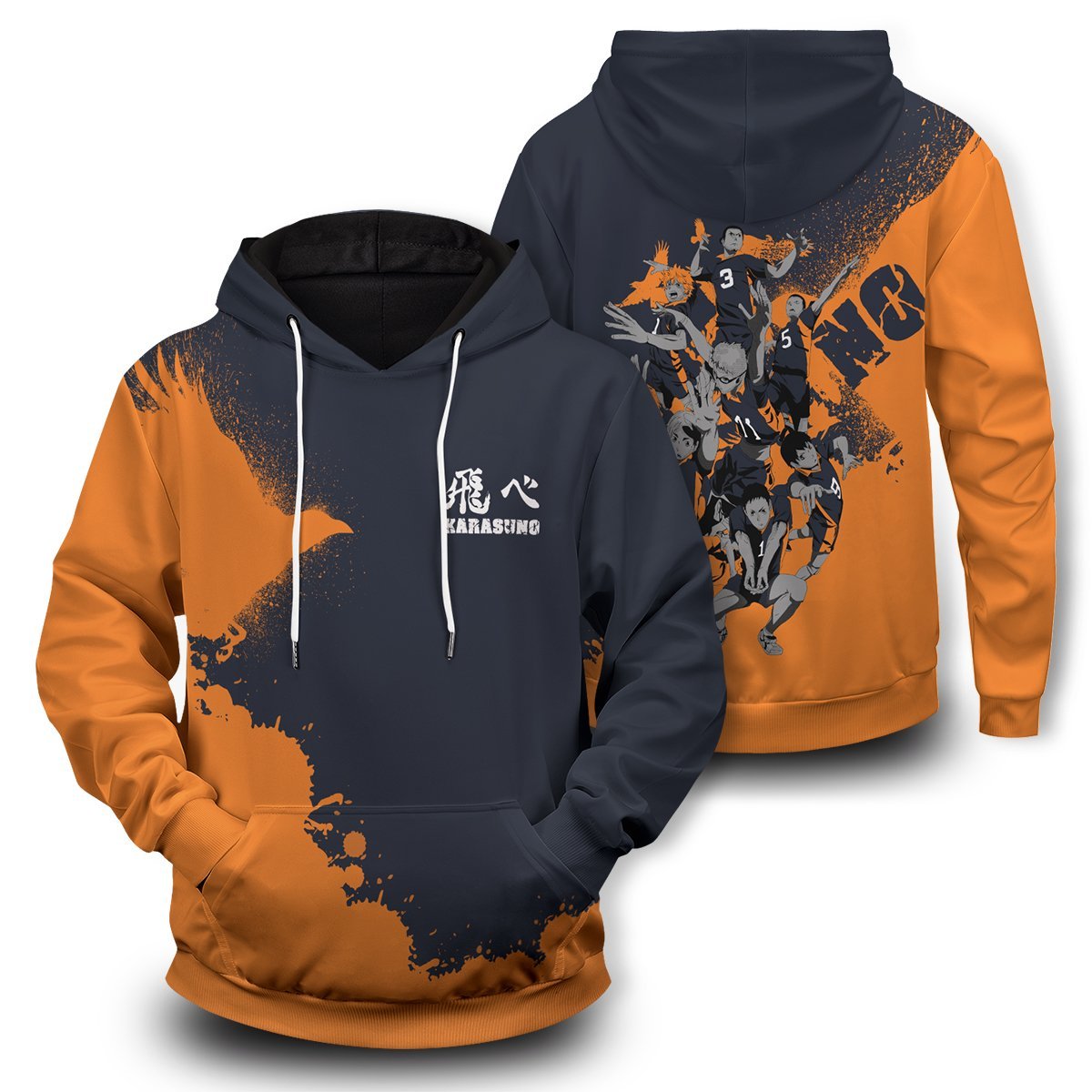 Haikyuu Hoodies - Go Karasuno Unisex Pullover Hoodie FH0709 9 - Gear Anime go karasuno unisex pullover hoodie 758059 - Gear Anime