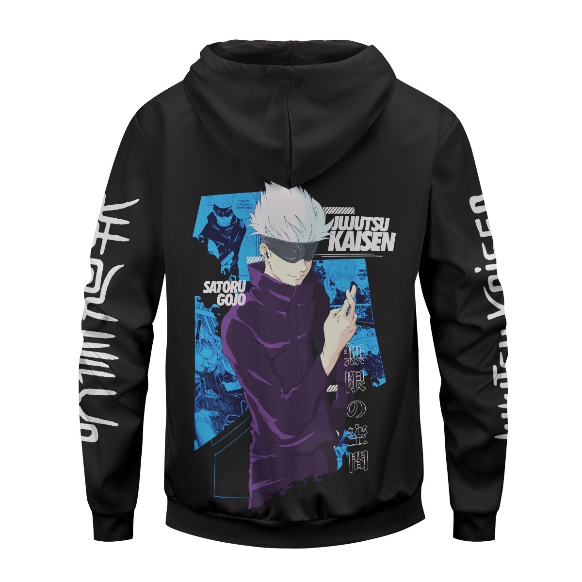 gojo-unisex-zipped-hoodie-460081 gojo unisex zipped hoodie 460081 - Gear Anime