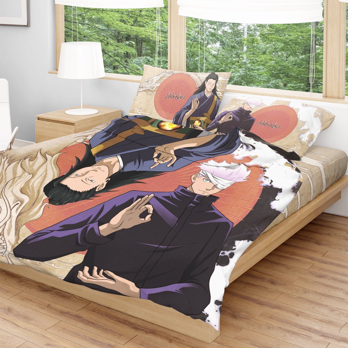 gojo-x-geto-cozy-bedding-set-385071 gojo x geto cozy bedding set 385071 - Gear Anime