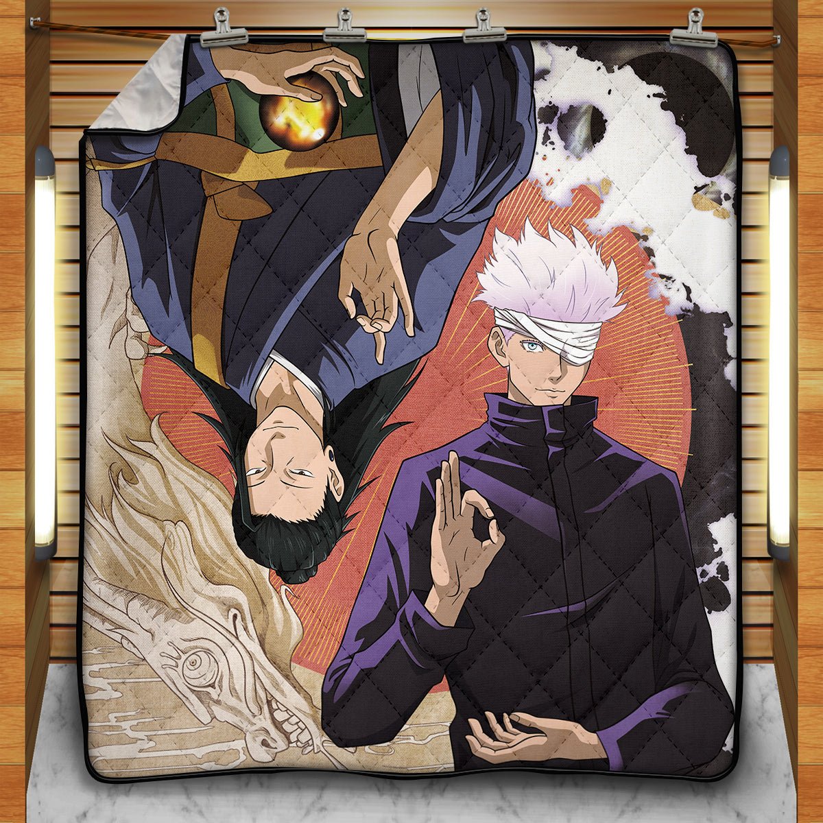 Jujutsu Kaisen Blankets - Gojo x Geto Cozy Quilt Blanket FH0709 5 - Gear Anime gojo x geto cozy quilt blanket 854732 - Gear Anime