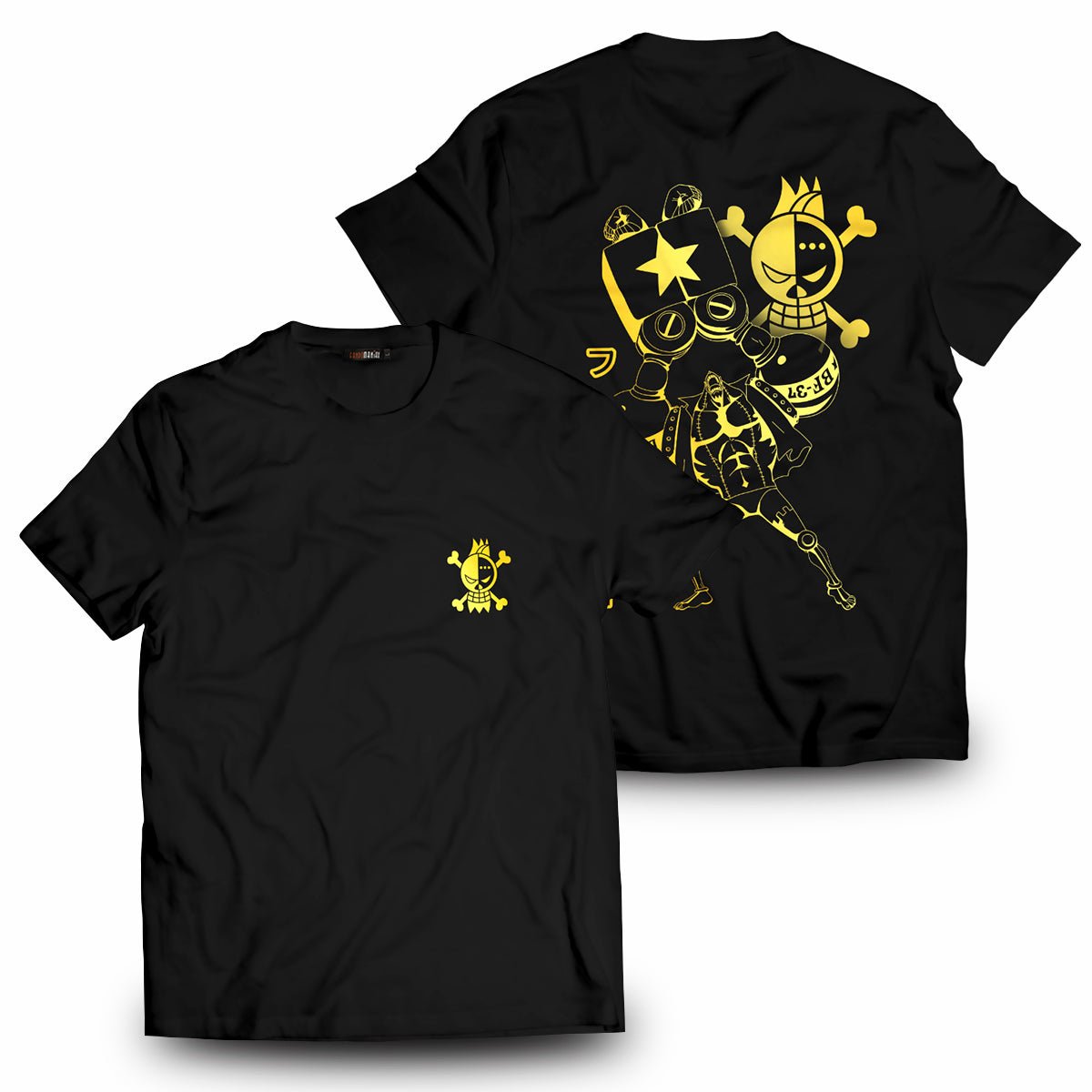 One Piece T-shirts - Gold Franky Unisex T-Shirt FH0709 14 - Gear Anime gold franky unisex t shirt 927215 - Gear Anime