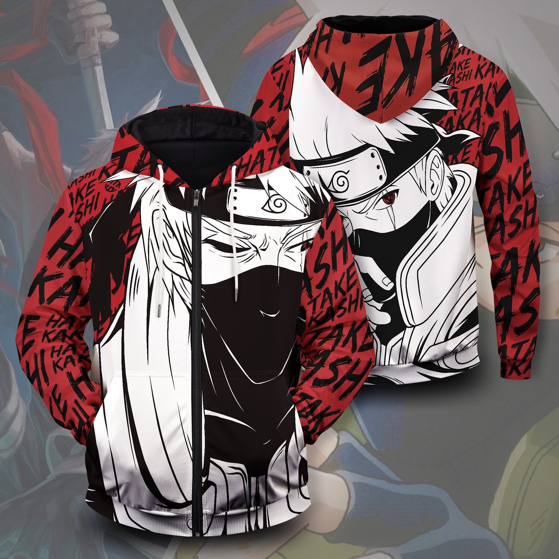 hatake unisex zipped hoodie 199447 - Gear Anime