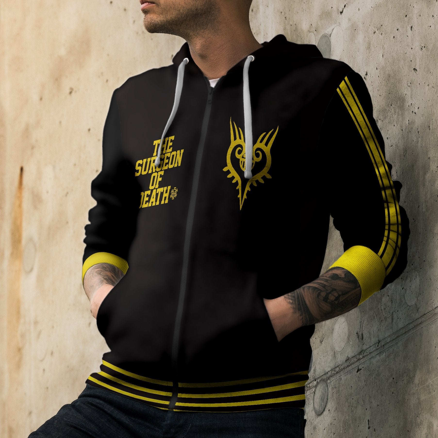 heart-pirates-unisex-zipped-hoodie-105622 heart pirates unisex zipped hoodie 105622 - Gear Anime