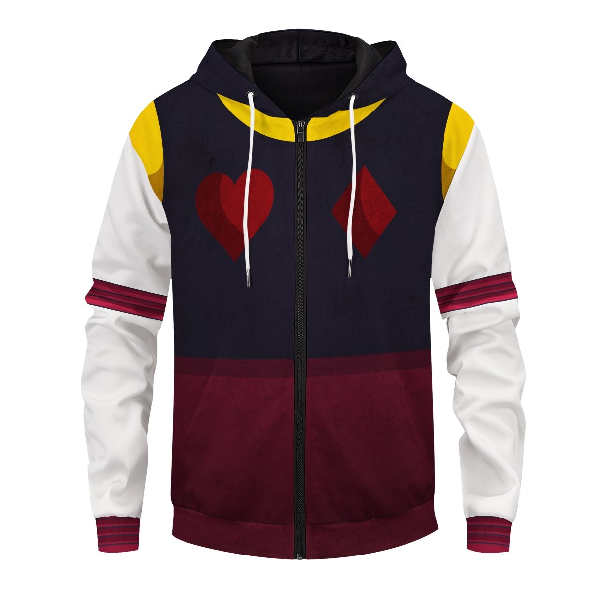 hxh-hisoka-unisex-zipped-hoodie-241119 hxh hisoka unisex zipped hoodie 241119 - Gear Anime