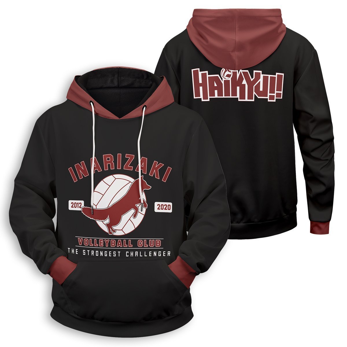 Haikyuu Hoodies - Inarizaki The Strongest Challenger Unisex Pullover Hoodie FH0709 7 - Gear Anime inarizaki the strongest challenger unisex pullover hoodie 290617 - Gear Anime