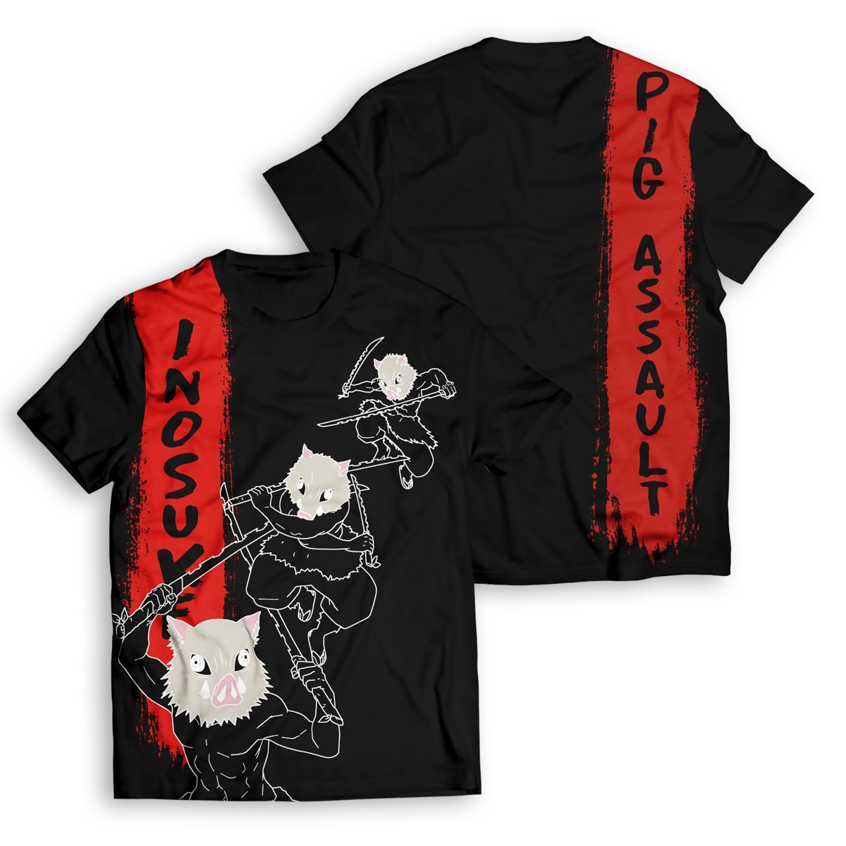 Demon Slayer T-Shirts - Inosuke Hashibira Semblance Unisex T-Shirt FH0709 8 - Gear Anime inosuke hashibira unisex t shirt 352308 - Gear Anime