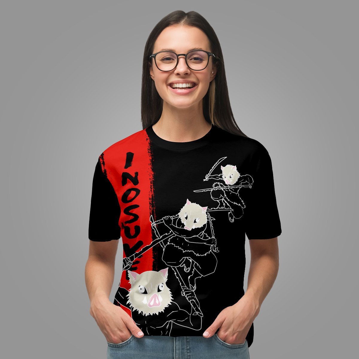 inosuke-hashibira-unisex-t-shirt-437079 inosuke hashibira unisex t shirt 437079 - Gear Anime