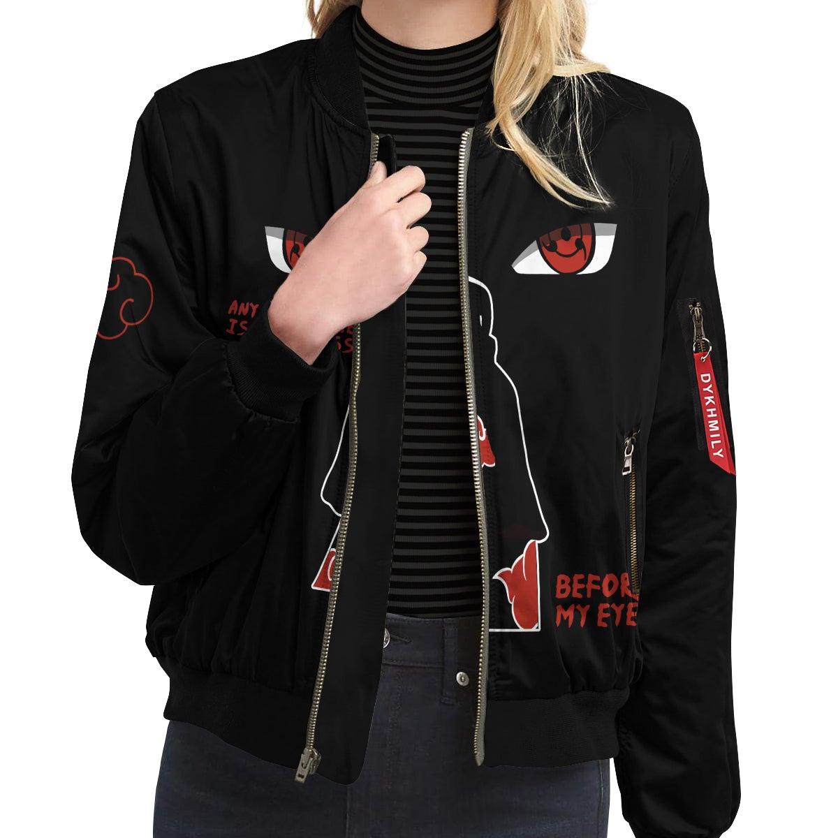 invincible-itachi-bomber-jacket-126305 invincible itachi bomber jacket 126305 - Gear Anime