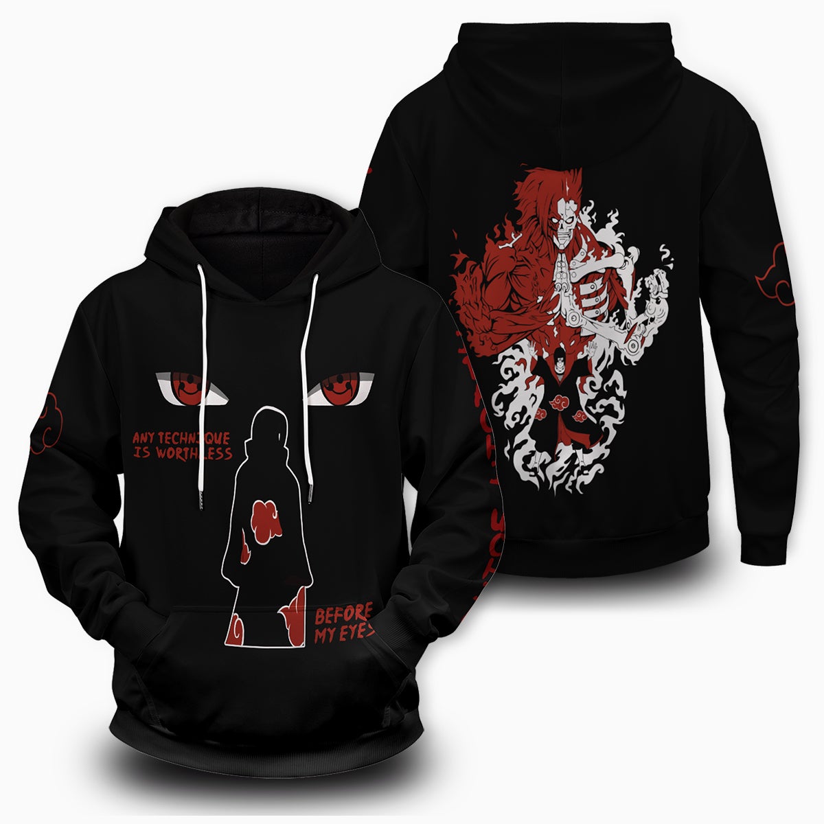 Naruto Hoodies - Invincible Itachi Unisex Pullover Hoodie FH0709 6 - Gear Anime invincible itachi unisex pullover hoodie 522333 - Gear Anime