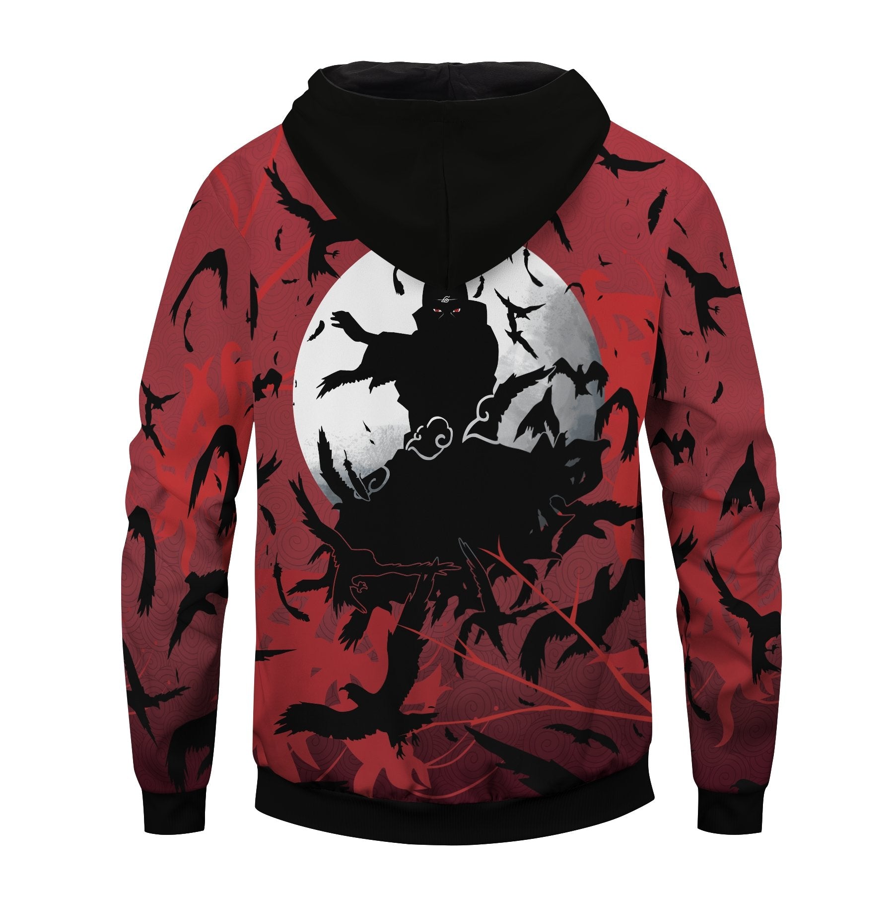 itachi-crow-unisex-zipped-hoodie-340194 itachi crow unisex zipped hoodie 340194 - Gear Anime