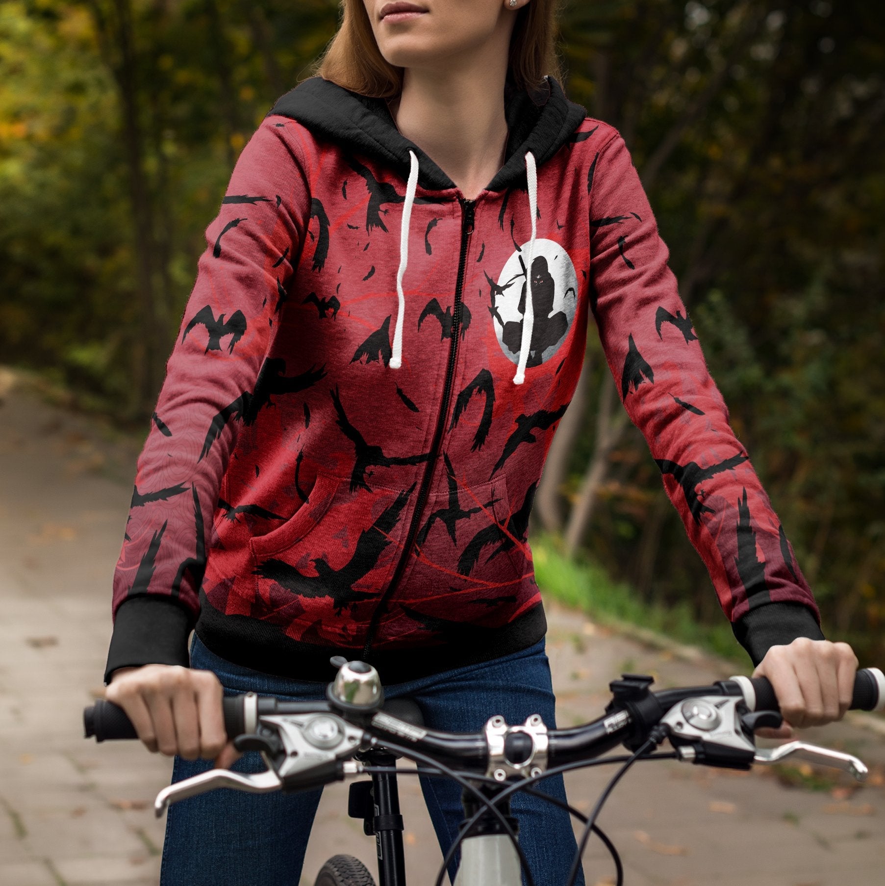 itachi-crow-unisex-zipped-hoodie-622380 itachi crow unisex zipped hoodie 622380 - Gear Anime