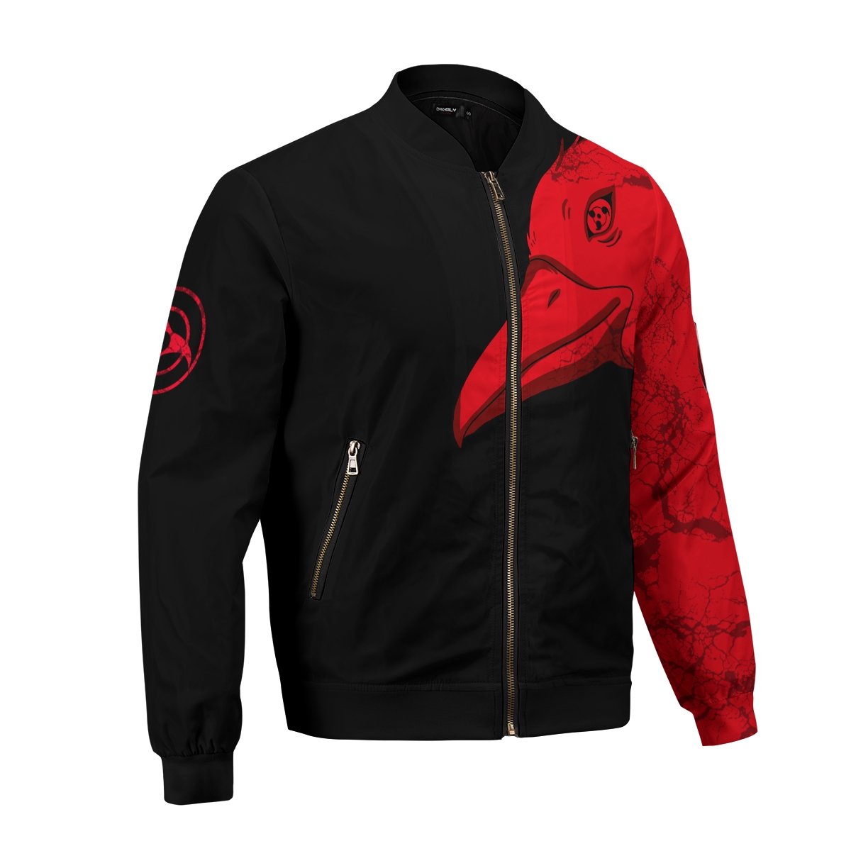itachi-summoning-crow-bomber-jacket-203035 itachi summoning crow bomber jacket 203035 - Gear Anime