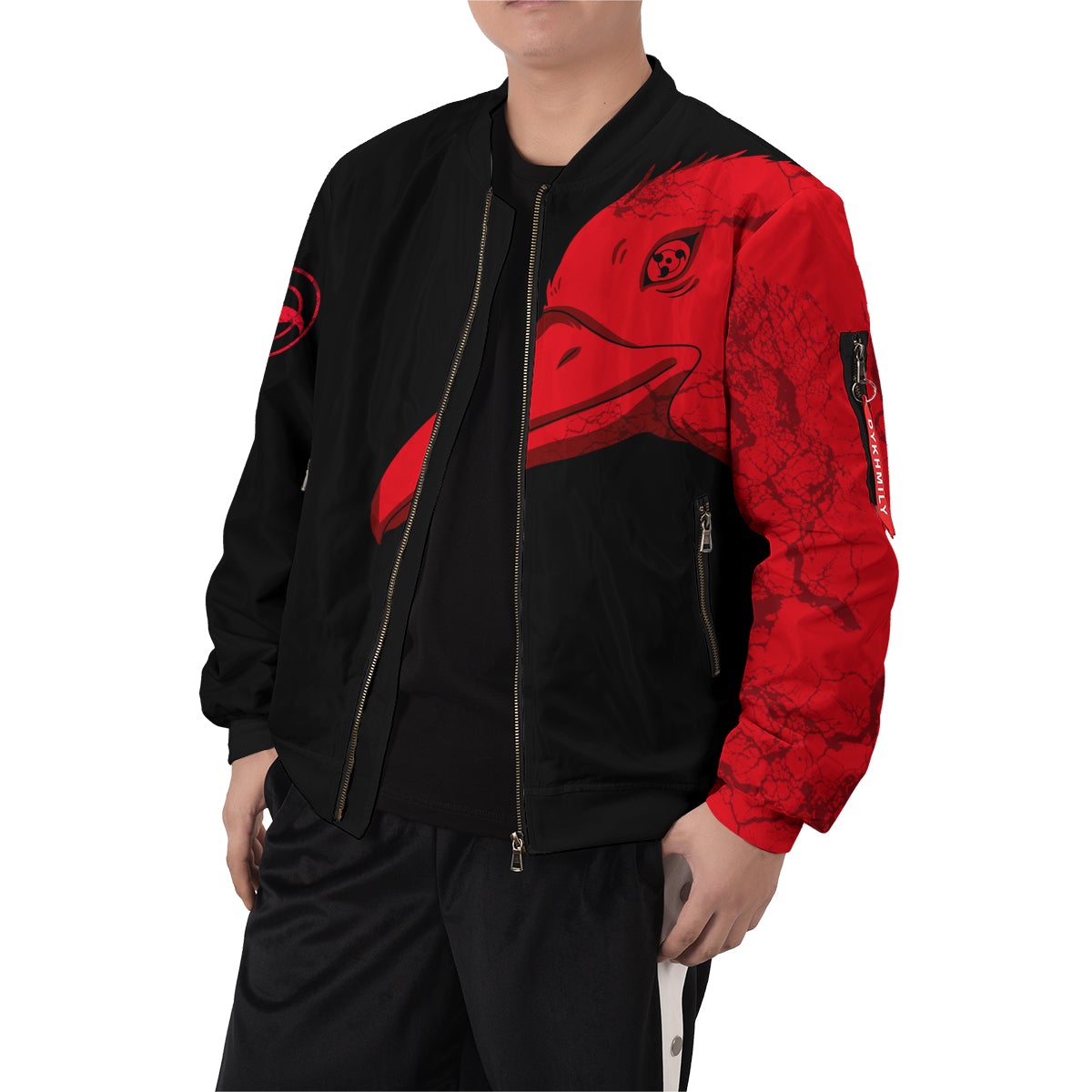 itachi-summoning-crow-bomber-jacket-982671 itachi summoning crow bomber jacket 982671 - Gear Anime
