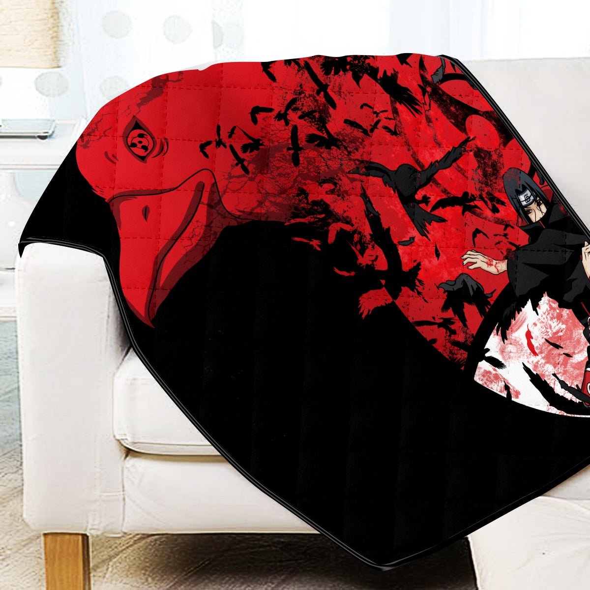 itachi-summoning-crow-quilt-blanket-962991 itachi summoning crow quilt blanket 962991 - Gear Anime