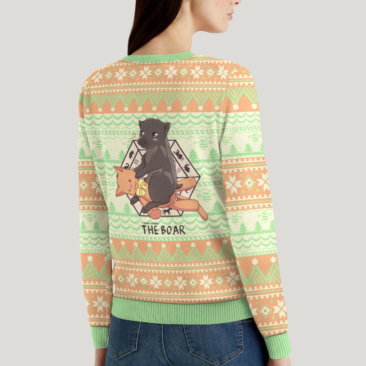 kagura-the-boar-unisex-wool-sweater-625444 kagura the boar unisex wool sweater 625444 - Gear Anime