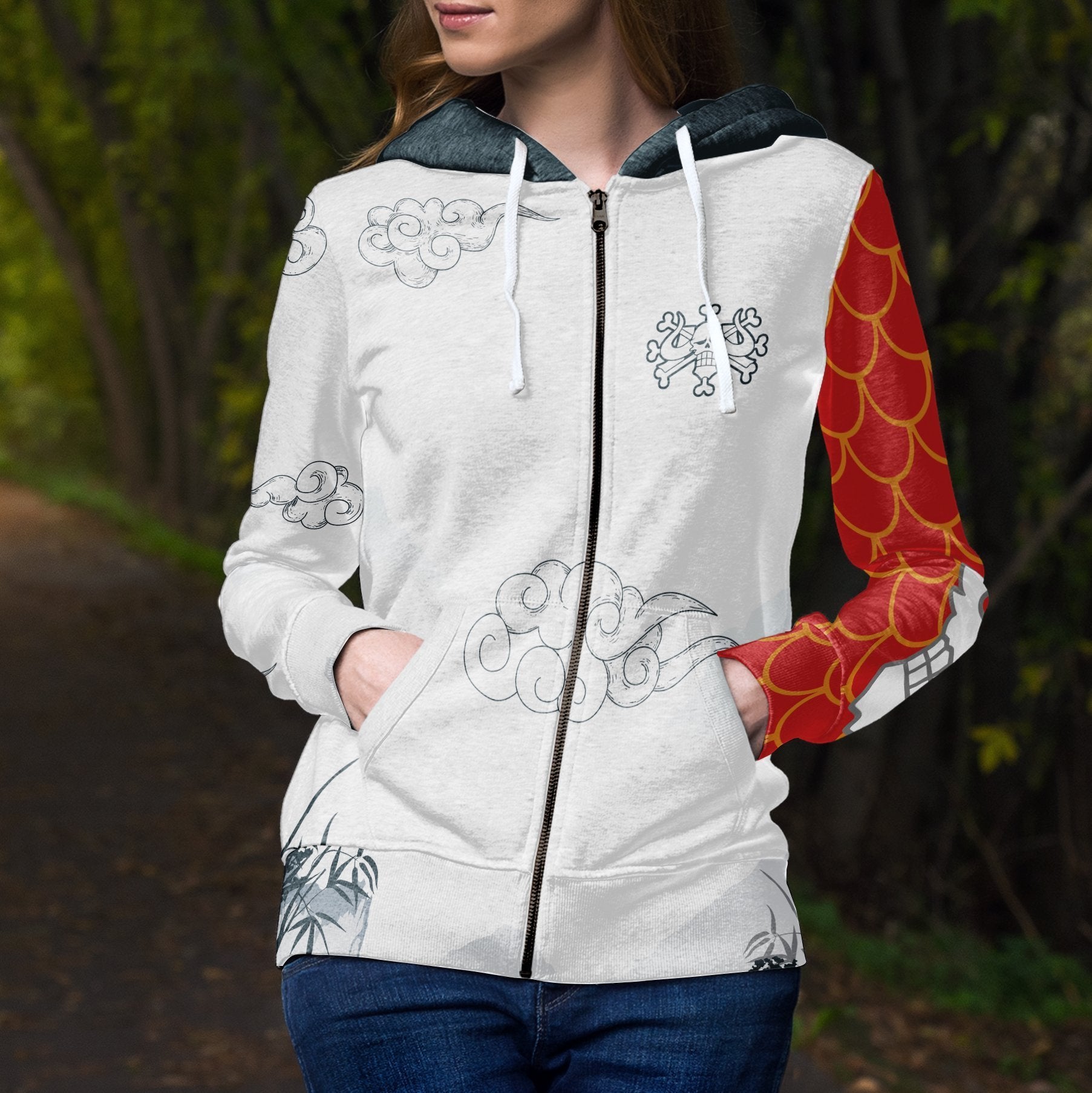 kaido-of-the-beasts-unisex-zipped-hoodie-284184 kaido of the beasts unisex zipped hoodie 284184 - Gear Anime