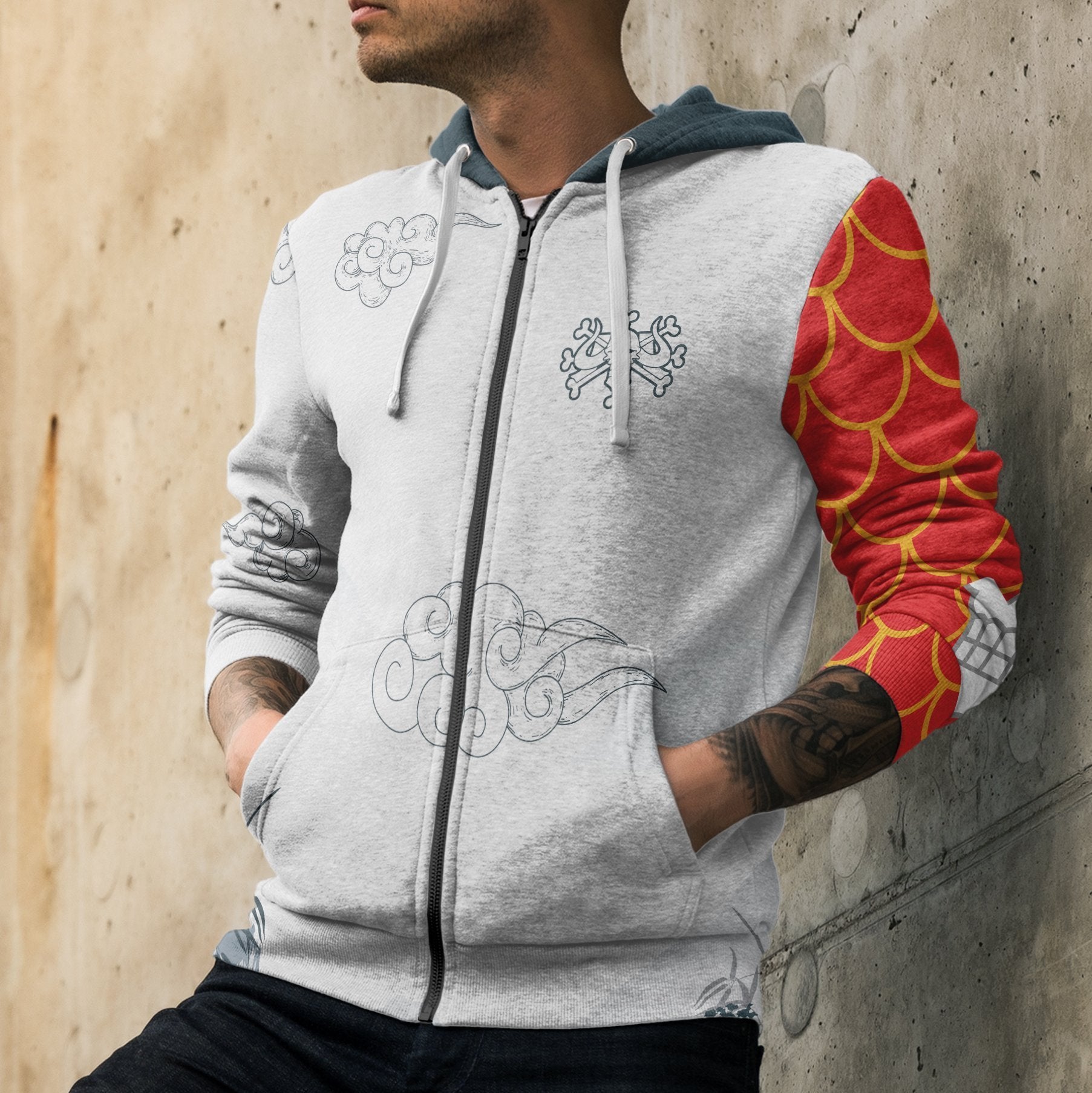 kaido-of-the-beasts-unisex-zipped-hoodie-670284 kaido of the beasts unisex zipped hoodie 670284 - Gear Anime