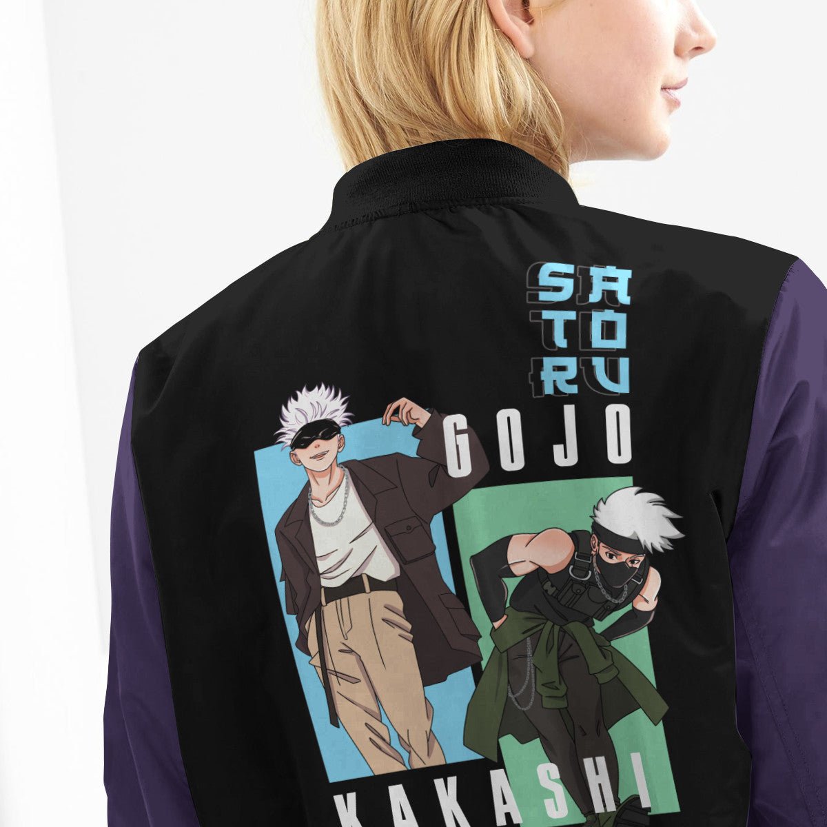 kakashi-gojo-stwear-bomber-jacket-249090 kakashi gojo stwear bomber jacket 249090 - Gear Anime