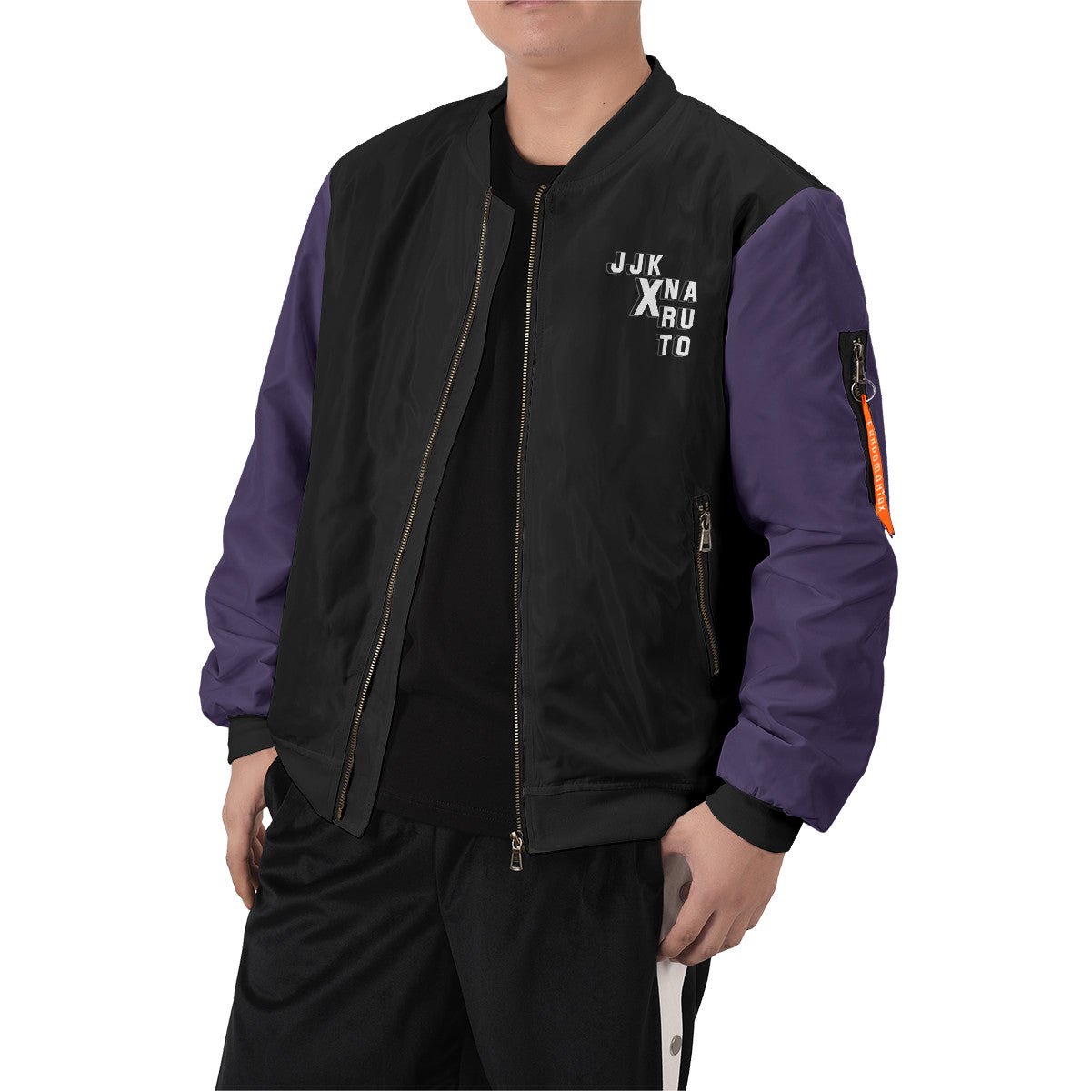 kakashi-gojo-stwear-bomber-jacket-532356 kakashi gojo stwear bomber jacket 532356 - Gear Anime