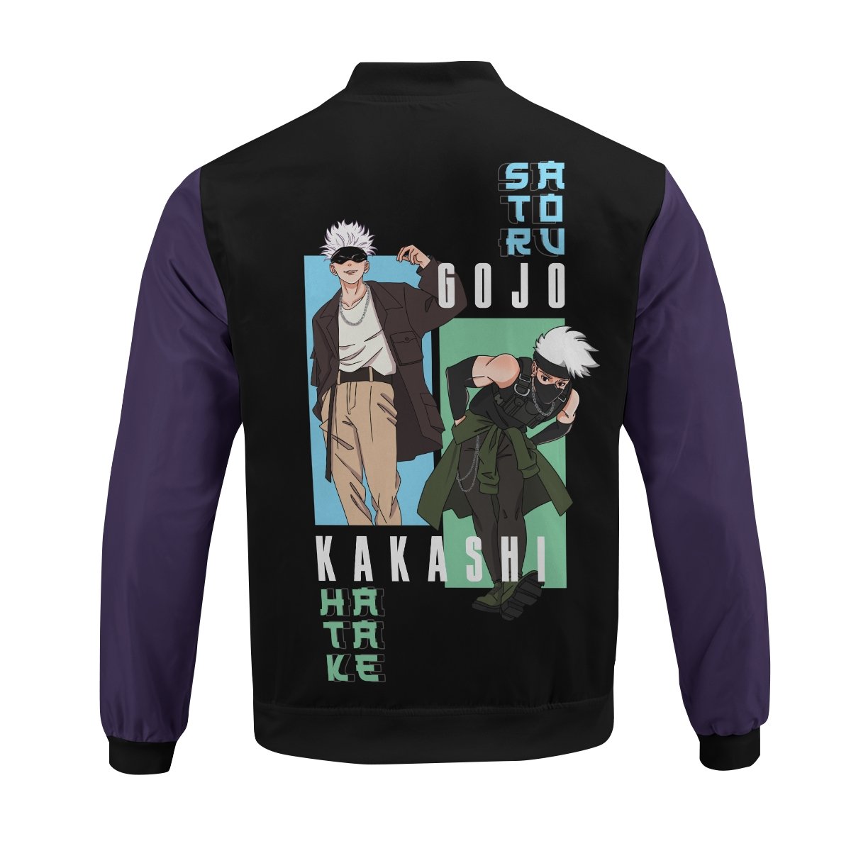 kakashi-gojo-stwear-bomber-jacket-659249 kakashi gojo stwear bomber jacket 659249 - Gear Anime