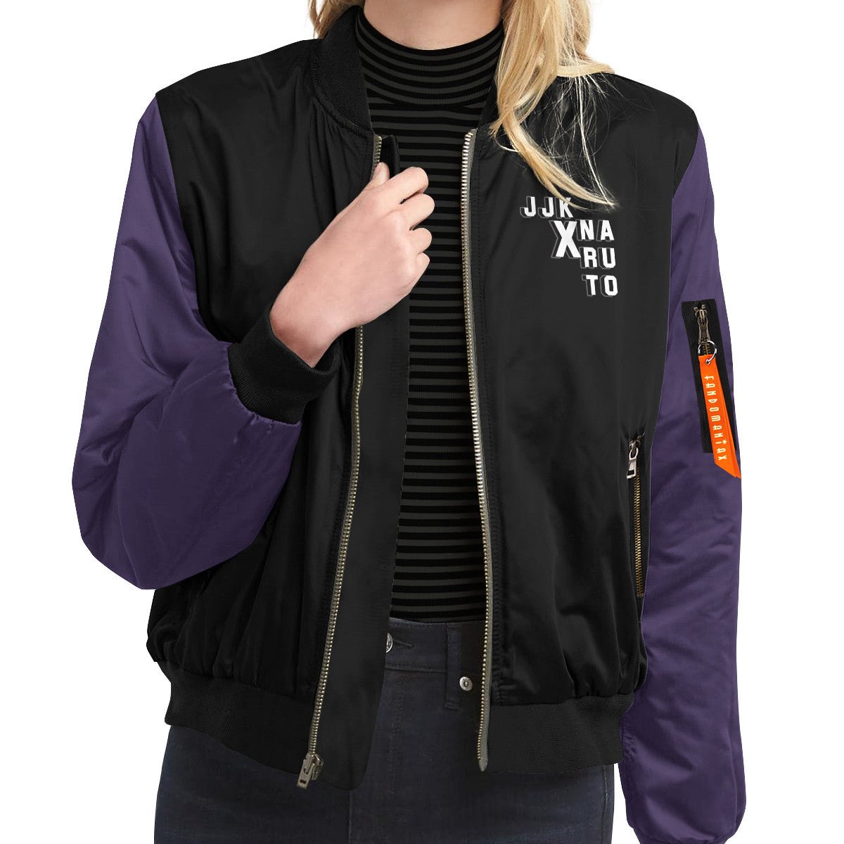 kakashi-gojo-stwear-bomber-jacket-979302 kakashi gojo stwear bomber jacket 979302 - Gear Anime