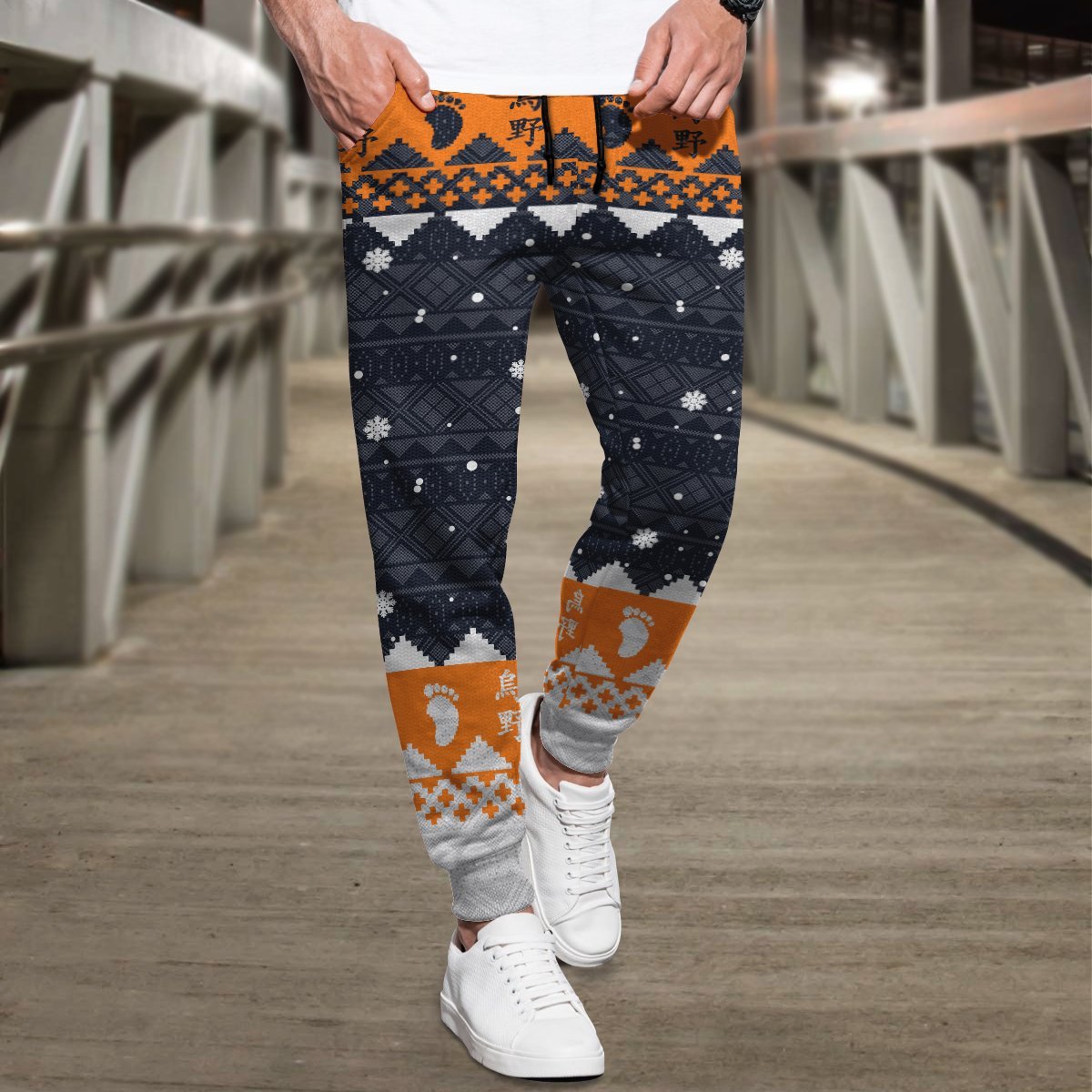 karasuno-christmas-jogger-pants-476110 karasuno christmas jogger pants 476110 - Gear Anime