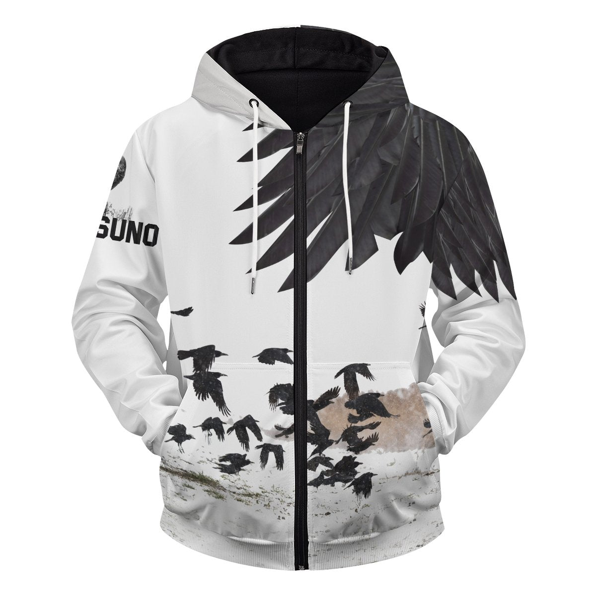 karasuno-crows-unisex-zipped-hoodie-190763 karasuno crows unisex zipped hoodie 190763 - Gear Anime