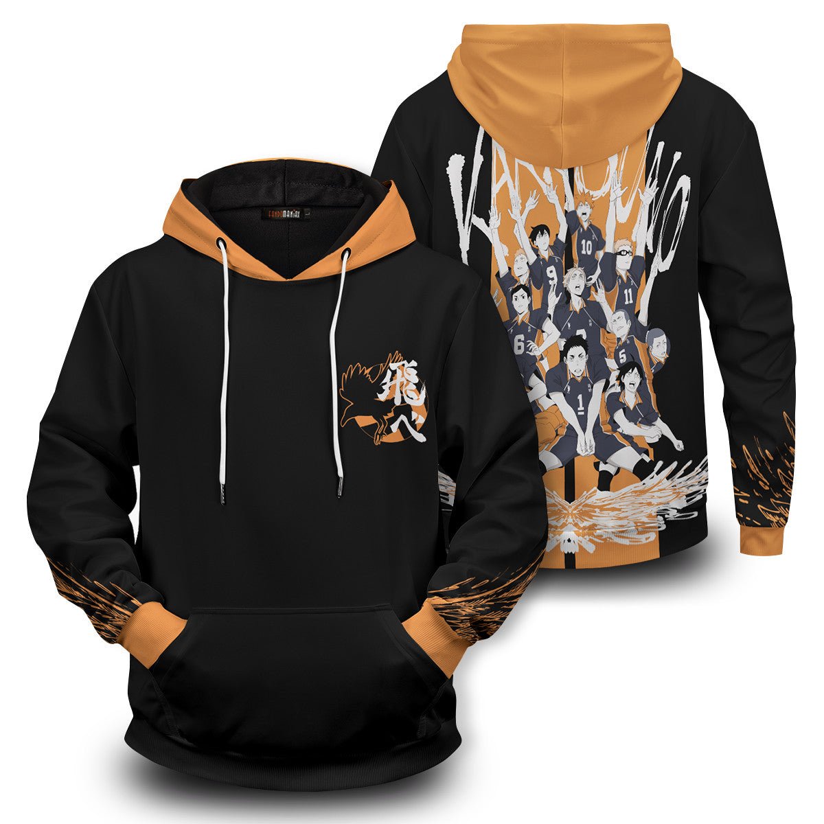 Haikyuu Hoodies - Karasuno Doodle Unisex Pullover Hoodie FH0709 5 - Gear Anime karasuno doodle unisex pullover hoodie 362921 - Gear Anime