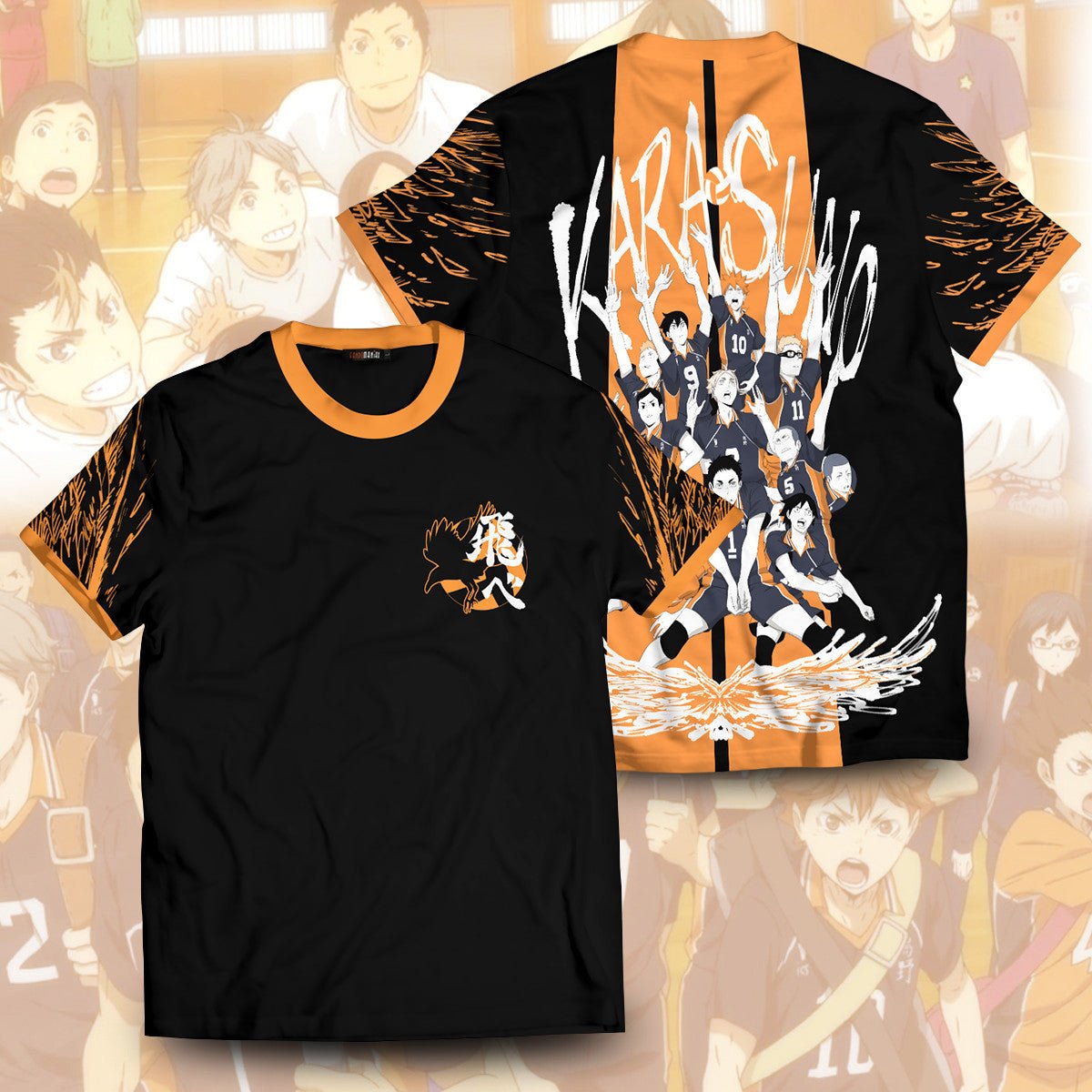 karasuno-doodle-unisex-t-shirt-627360 karasuno doodle unisex t shirt 627360 - Gear Anime