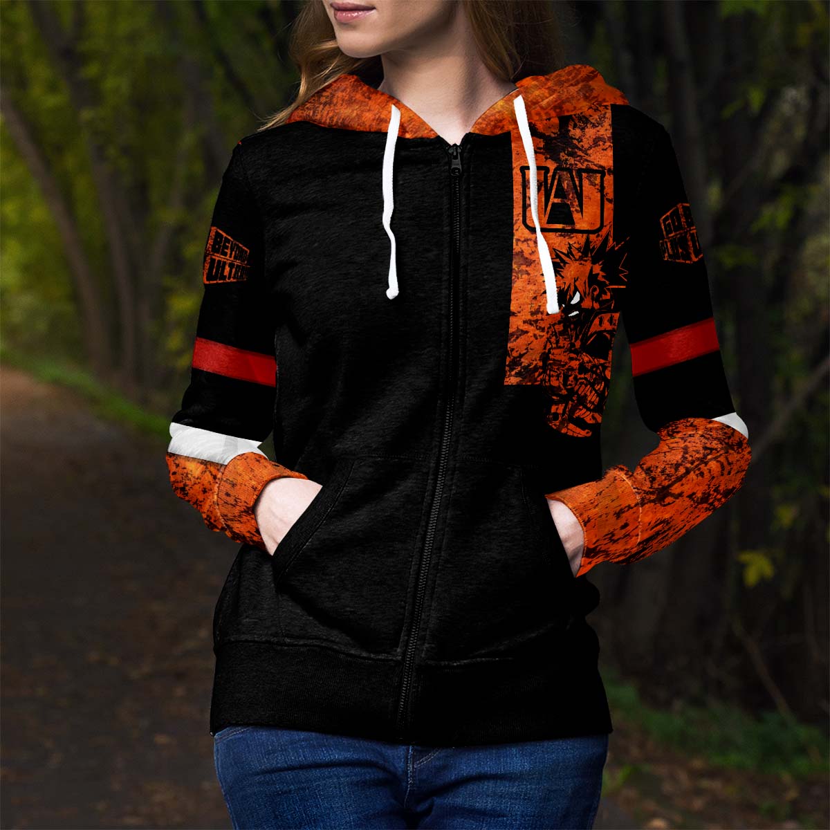 katsuki-bakugou-unisex-zipped-hoodie-115009 katsuki bakugou unisex zipped hoodie 115009 - Gear Anime