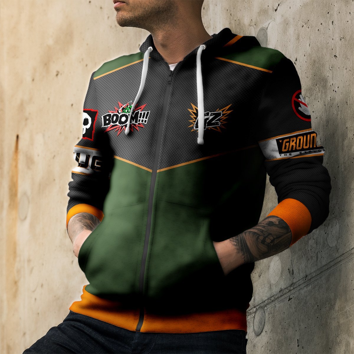 katsuki-ground-zero-unisex-zipped-hoodie-497829 katsuki ground zero unisex zipped hoodie 497829 - Gear Anime