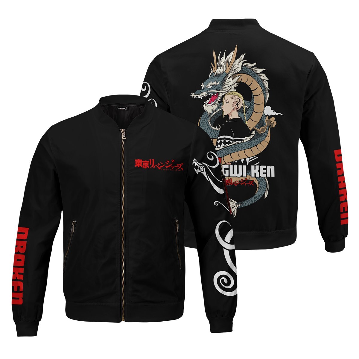 Tokyo Revengers Jackets - Ken Dragon Bomber Jacket FH0709 13 - Gear Anime ken dragon bomber jacket 836944 - Gear Anime