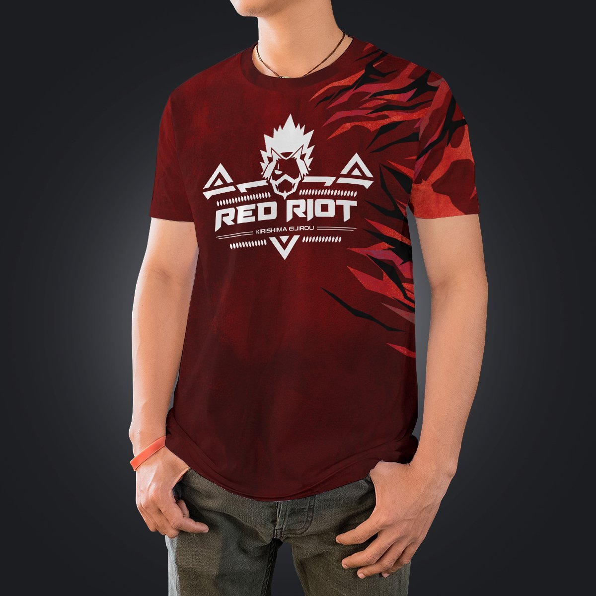 kirishima-spirit-unisex-t-shirt-664317 kirishima spirit unisex t shirt 664317 - Gear Anime