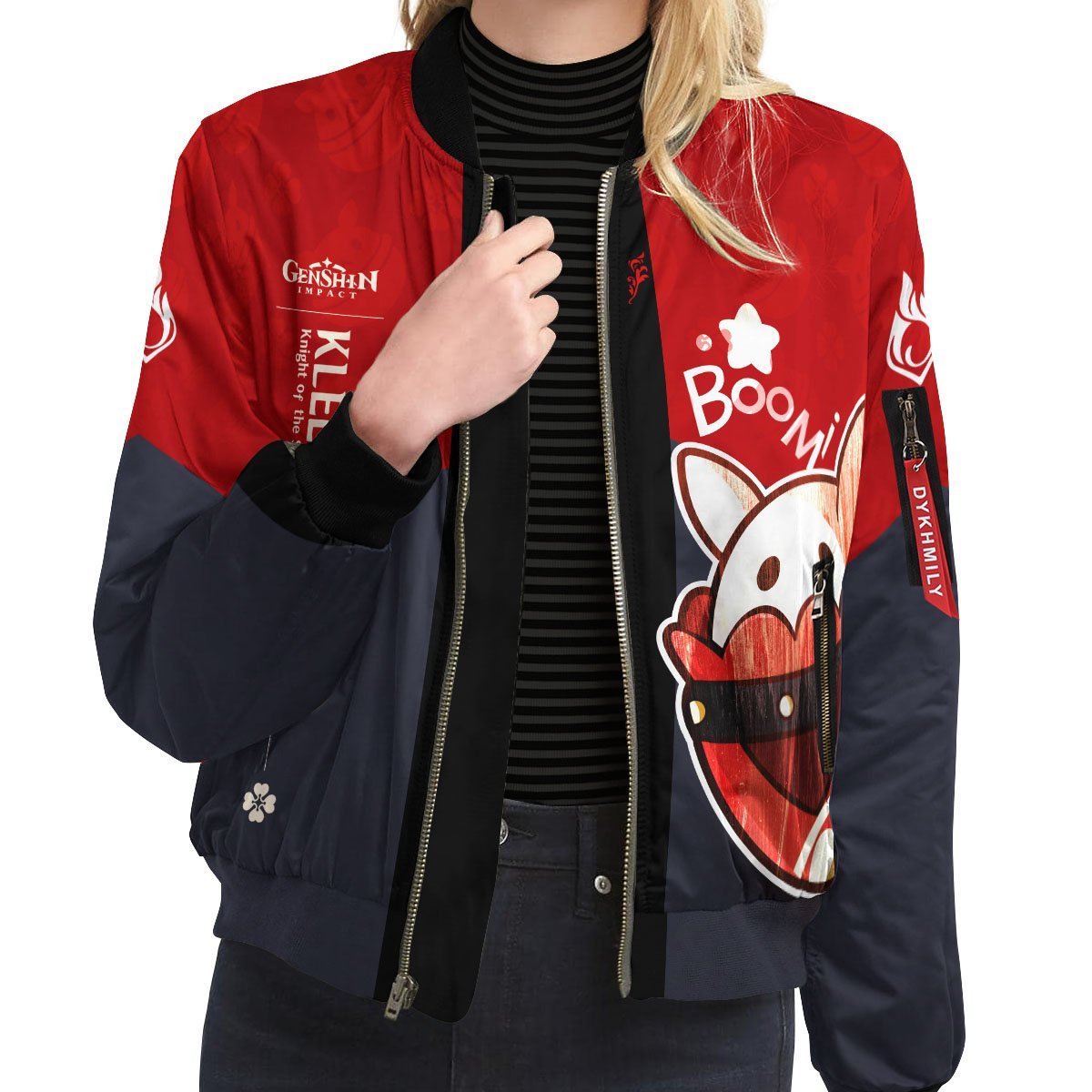 klee-knight-of-sun-bomber-jacket-746542 klee knight of sun bomber jacket 746542 - Gear Anime